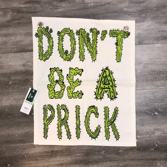 “Don’t be a prick” cactus tapestry - Picture 2 of 5